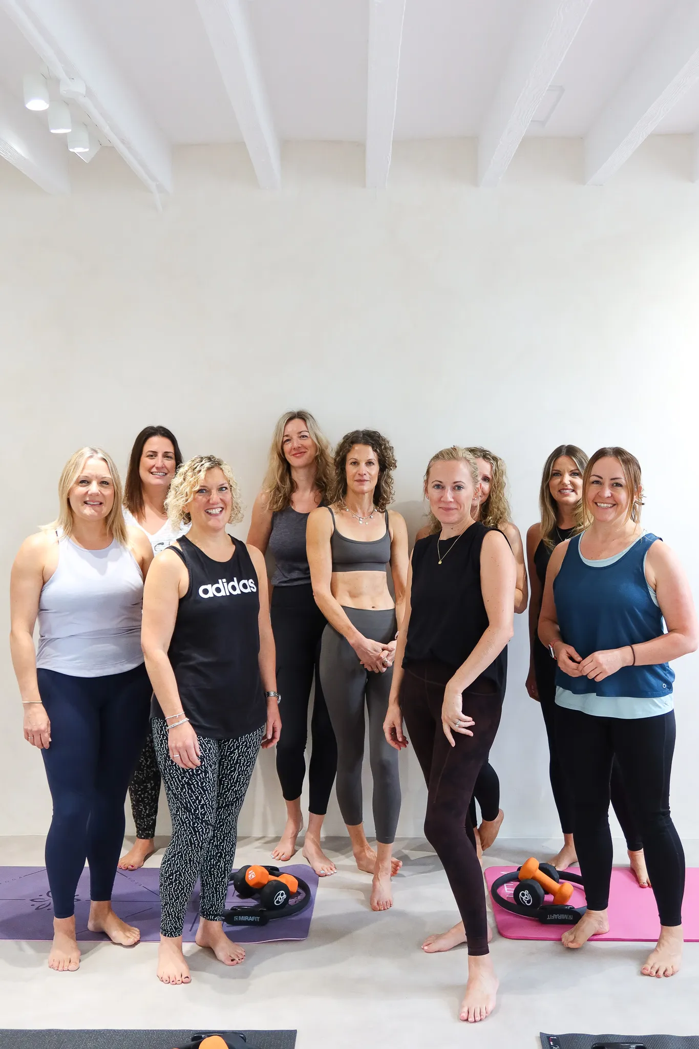 A welcoming group fitness training session